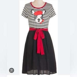 ModCloth size 3x French bulldog dress with pockets